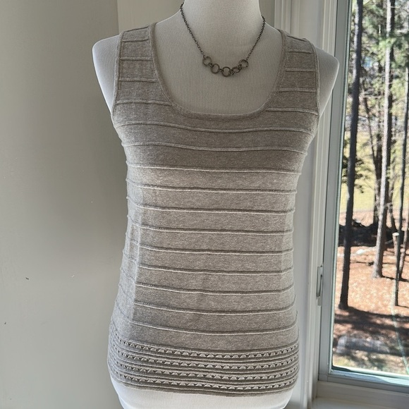 NWT Amour Vert Yvonne Tank, Medium, Oatmeal color - Picture 3 of 9